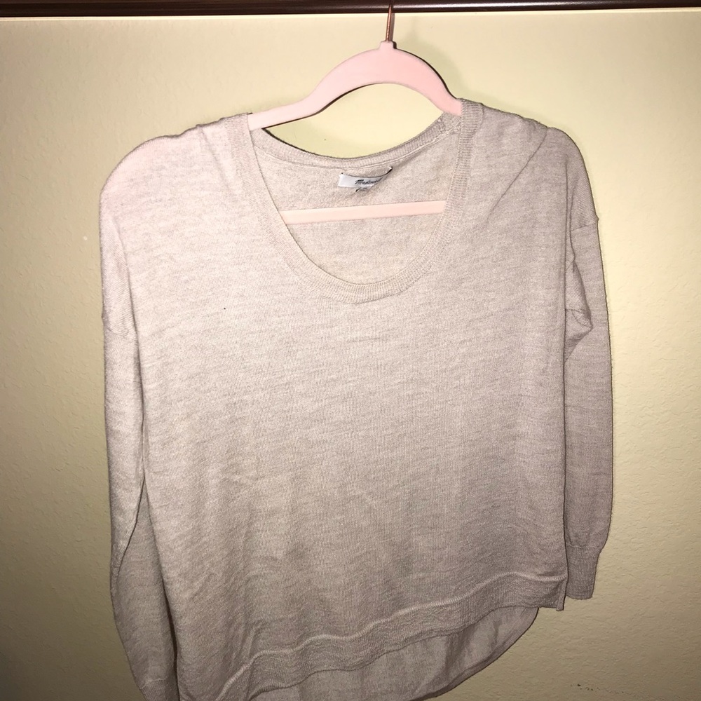 Beige Madewell sweater